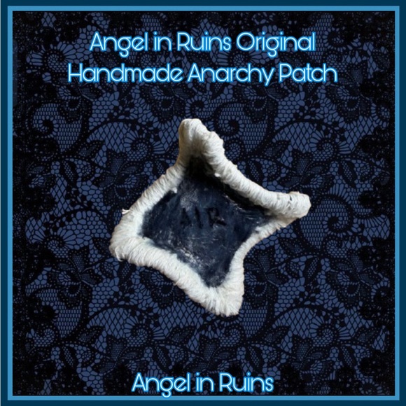 Angel in Ruins Original Handmade Anarchy Patch - Picture 2 of 2